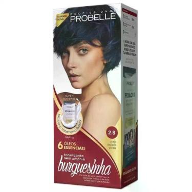 Imagem de Tonalizante Burguesinha Preto Azulado Perola 2.8 Probelle
