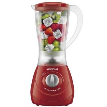Imagem de Liquidificador Mondial Easy Power Vermelho 2 Velocidades + Pulsar Copo