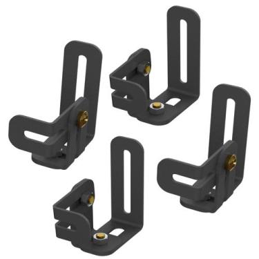 Imagem de Suportes home theater caixa som ajustável 2 pares - MULTIFORMA, Preto