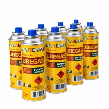 Imagem de Kit 4 Cartuchos Gás Butano 227g Refil Maçarico Fogareiro Cartucho Port
