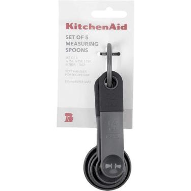Imagem de Conjunto de 5 Colheres Medidoras Cozinha Cinza KITCHENAID