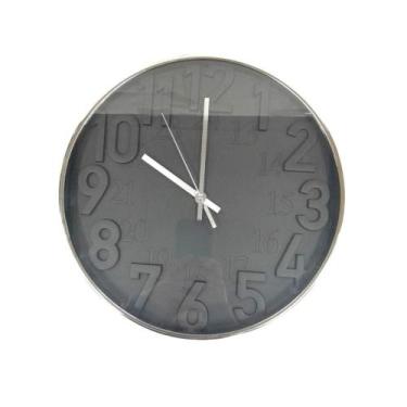 Imagem de Relógio de Parede Preto 30 cm N248942-8 - Quanhe