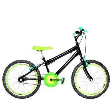 Imagem de Bicicleta Infantil Masculina Aro 20 Aero - FlexBikes, Preto, Verde