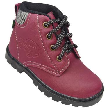 Imagem de Bota Botinha Infantil Gibizinho Masculina Baby Coturno Bordô, Bordô, 2