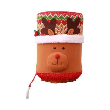 Imagem de Capa Elástica Para Garrafa De Água De Natal De 5 Galões Com Tema De Pa
