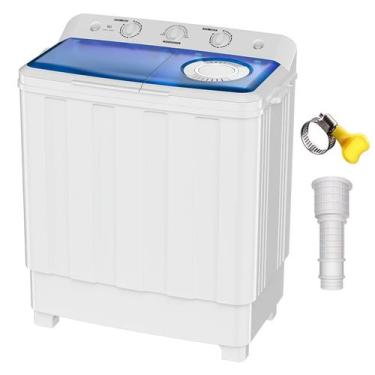 Imagem de Máquina de lavar roupa VCJ Portable Twin Tub 18kg/10kg para trailers