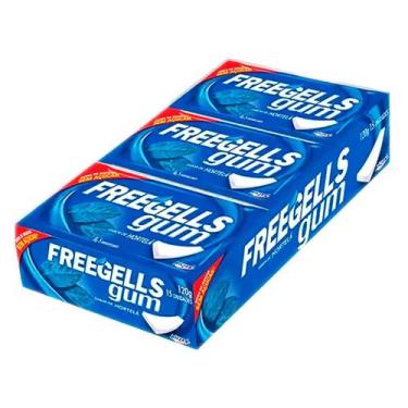 Imagem de Chiclete Freegells Gum Hortelã com 15 unidades