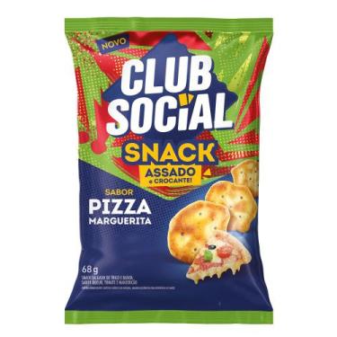 Imagem de Snack Club Social Assado e Crocante Sabor Pizza Marguerita 68g