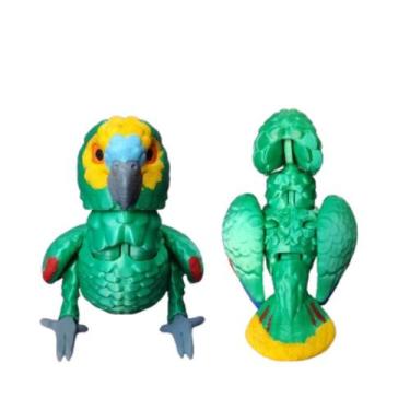 Imagem de Papagaio-verdadeiro Articulado Decorativo Escultura Flexível - - Genér