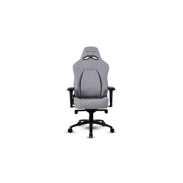 Imagem de Cadeira Gamer XT Racer Fire Gun Style, Até 130Kg, Reclinável, Com Almofadas, Cilindro de Gás Classe 4, Tecido, Cinza - XTR-073