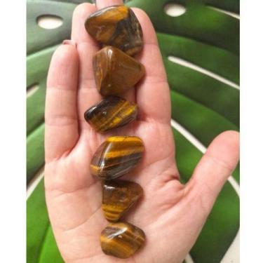 Imagem de Pedra Olho de Tigre Rolada 1cm a 4cm - Contra Inveja e Proteção - Cris