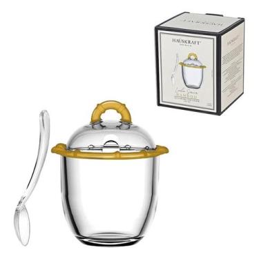 Imagem de Açucareiro de Vidro 220ml Trancoso Hauskraft Bamboo - Haüskaft, Natura