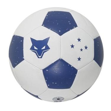 Imagem de Bola Futebol Cruzeiro Campo Celeste Oficial - Sport Bel, 5, Branco, Az