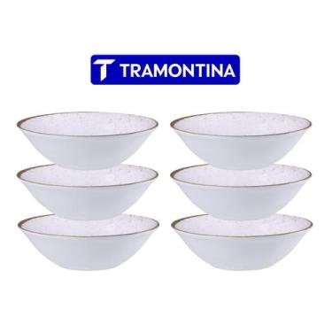 Imagem de Conjunto 6 Tigelas Bowls Rustico Porcelana 18 cm Tramontina