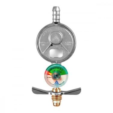 Imagem de Regulador Gas Alianca Pequeno 1Kg/H Com Manometro - 505/01