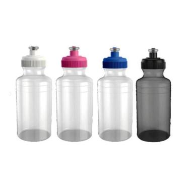 Imagem de Kit 6 Garrafinha de Água com Bico Plástica 500ml Academia Escola Squee