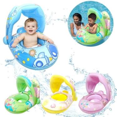 Imagem de Boia Bote Bebê Fralda Infantil Inflável Proteção Cobertura - Lirena Ba