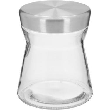 Imagem de Pote Home&Co 11x11cm Vidro Transparente 550ml para Cozinha Mantimentos