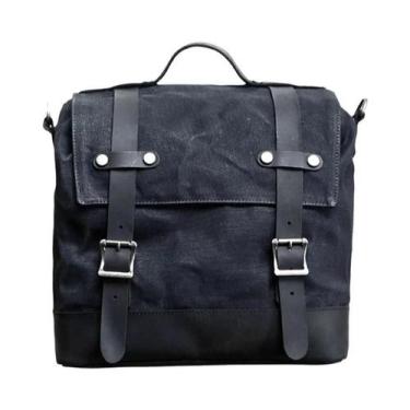Imagem de Retro Locomotiva Side Bag, Universal impermeável motocicleta lona Sadd