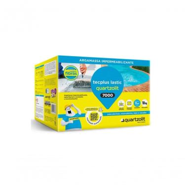 Imagem de Impermeabilizante Flexível Bicomponente Tecplus Lastic 7000 Alta Aderência Cinza Quartzolit 18kg