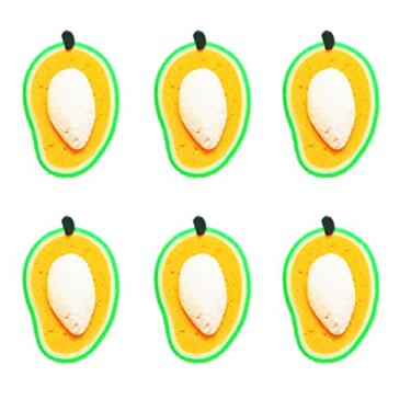 Imagem de Jueshanzj esponjas esponjas lavando esfregões esponja cozinha esponja esponja limpeza pano de prato para lavar pacote com 6 mangas