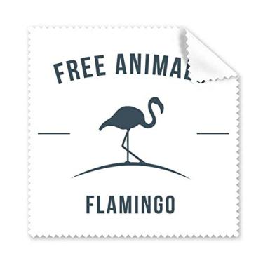 Imagem de Pano de limpeza de desenho animado flamingo animal azul pano de limpeza para tela de telefone, 5 peças