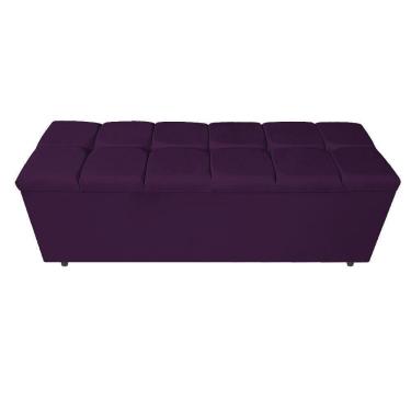 Imagem de Calçadeira Estofada Manchester 160 Cm Queen Size Suede Roxo