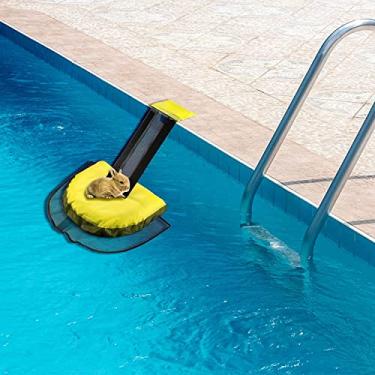 Imagem de 2 Pacote de rampa de fuga de salvamento de animais para piscina, resgates de rampa flutuante, rampa de fuga de piscina para animais, rampa de fuga de bichos de piscina para salvar sapos, pássaros, patos Resgates Spa Pool Ferramentas de rampa flutuante (Amarelo)