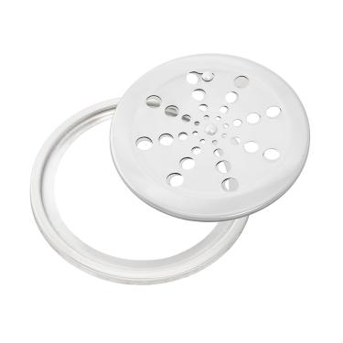 Imagem de Grelha Abre Fecha E Porta Grelha Redondo 15cm Inox