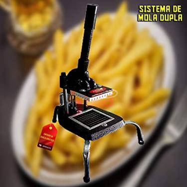 Imagem de Cortador/Picador Manual de Legumes Batata Palito Médio c/Base Antiderrapante Visalux