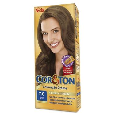 Imagem de Tintura Creme Cor & Ton Louro Médio 7.0