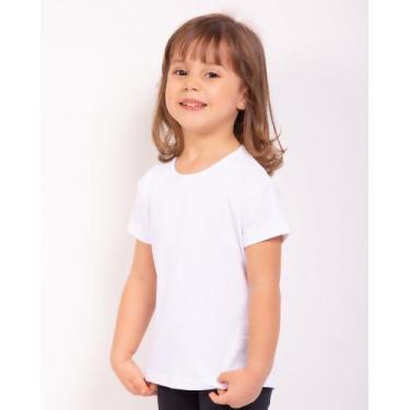 Imagem de Camiseta Baby Look Infantil Em Dry Fit Branco Rosset / Cor: Branco Ros