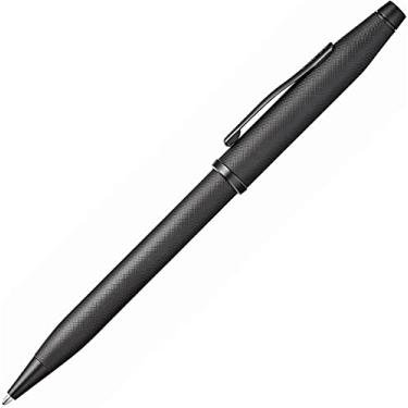 Imagem de Cross Caneta esferográfica Century II com design moderno monocromático preto micro-knurl textura barril e compromissos PVD preto fosco
