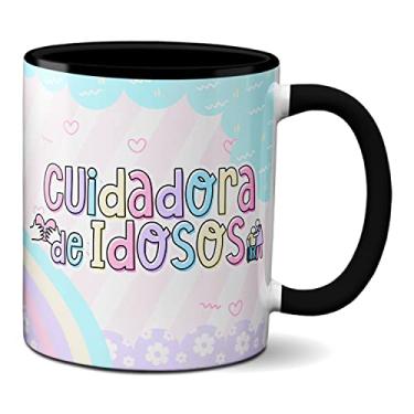 Imagem de Caneca Cuidadora De Idosos Profissão Por Amor Presente (Preta)
