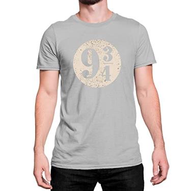 Imagem de Camiseta T-Shirt Filme Plataforma 9 3 4 Harry Potter Algodão Cor:Cinza;Tamanho:P