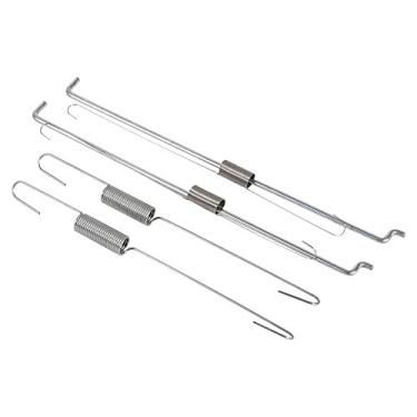 Imagem de 2 conjuntos de mola de controle de velocidade, peças de gerador, regulador, velocidade da haste de elos, mola de retorno de combustível, mola de retorno do acelerador de combustível adequado para GX140 GX160 GX200
