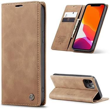 Imagem de Capa Capinha Couro Im� Carteira iPhone 13 Mini, 13, 13 Pro,13 Pro Max - Prote��o Premium (Marrom, iPhone 13 Pro Max)