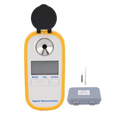 Imagem de Refratômetro de bolso OKJHFD, medidor de teste de açúcar portátil, refratômetro portátil, display digital preciso Brix para o conteúdo de pêra, melancia, uva, melão, frutas cítricas