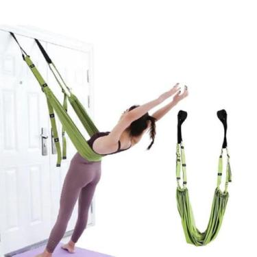 Imagem de Rede Fita De Yoga Pilates Para Treinamento Aéreo Suspenso Verde - Rpc