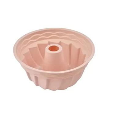 Imagem de Forma de Silicone Soft Bege Para Bolo ou Pudim 23cm