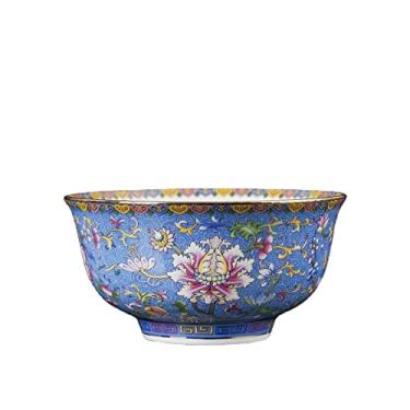Imagem de XIALON 13 cm 5 polegadas Jingdezhen Qinfang Factory Palace Enamel Color Grelled Flower rice Bowl Presentes domésticos