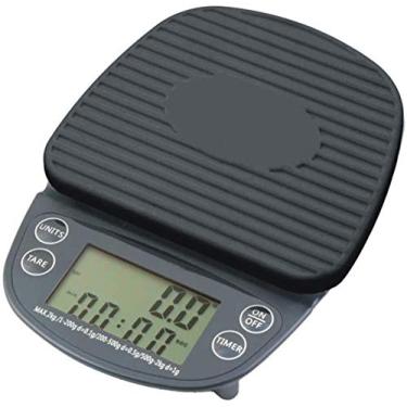 Imagem de Balança de cozinha digital com balança de 0,1g, gancho de parede portátil, balança eletrônica de aço inoxidável, balança de cozinha de design ultrafino