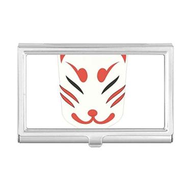 Imagem de Porta-cartões tradicional japonesa com cabeça de raposa local