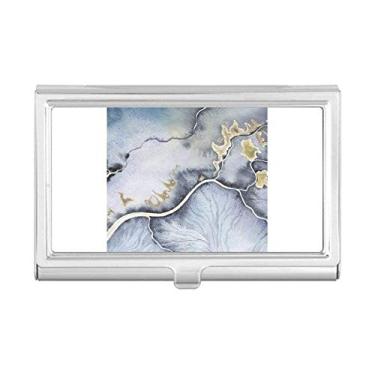 Imagem de Porta-cartões de visita com sombreamento em aquarela abstrata de tinta