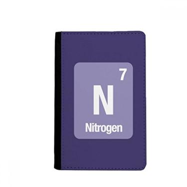 Imagem de N Nitrogen Porta-passaporte Ciência Elemento Químico Carteira Notecase Burse Carteira Porta-cartão
