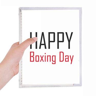 Imagem de Caderno Celebrate Boxing Day Blessing com folhas soltas e diário recarregável, papelaria