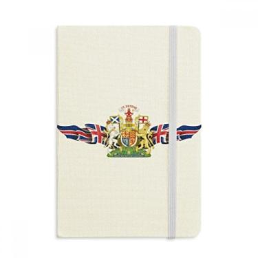 Imagem de Caderno com símbolo do país do Reino Unido com capa dura em tecido oficial diário clássico