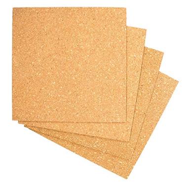 Imagem de Craft County Cortiça de projeto padrão – perfeita para porta-copos "faça você mesmo", quadros de avisos e peças artísticas (4 peças de cortiça)