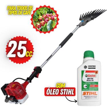 Imagem de Derriçadeira Kawashima KWD2600T2 Motor M-2600 25cc 2 Tempos Com Haste de 110cm e Kit Mã...
