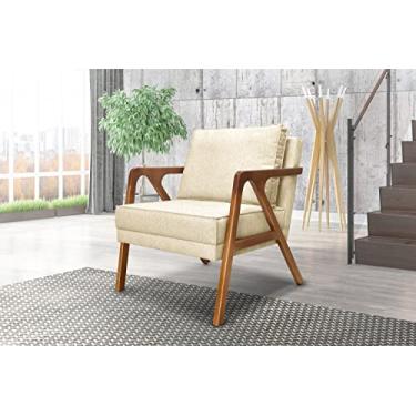 Imagem de Poltrona Estofada Decorativa Sala Quarto Escritório Leitura Ametista (Pérola)